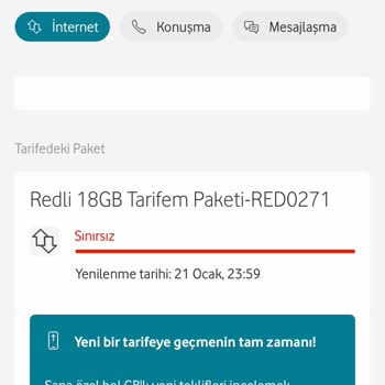 Vodafone Sosyal Red Paketi Yanıltıcı Uygulama Sorunu