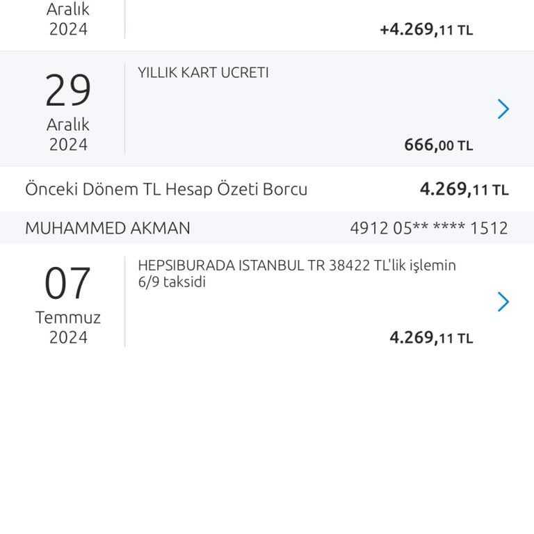 Yıllık Üyelik Ücreti İadesi Talebi