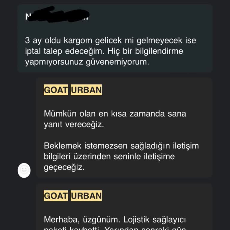 Goat Urban Kargom Neden Hala Ulaşmadı?