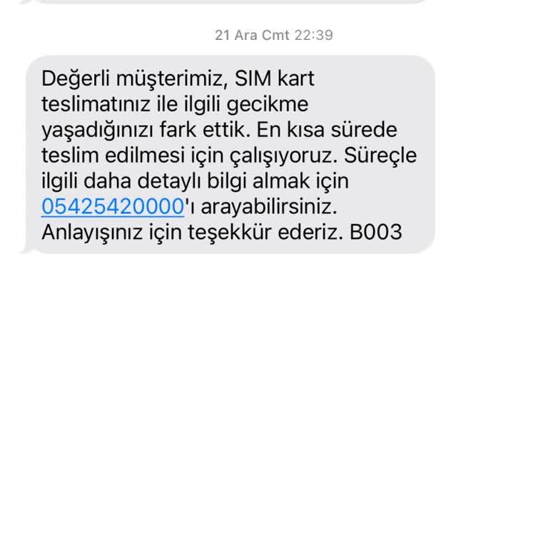 Vodafone'a Geçişte Kurye Ve İletişim Sorunları