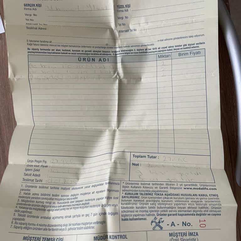 Modalife Tokat Mağazasında Teslimat Ve Müşteri Hizmeti Sorunu