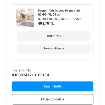 Karaca'dan Aldığım Banyo Paspası Kalitesiz Çıktı