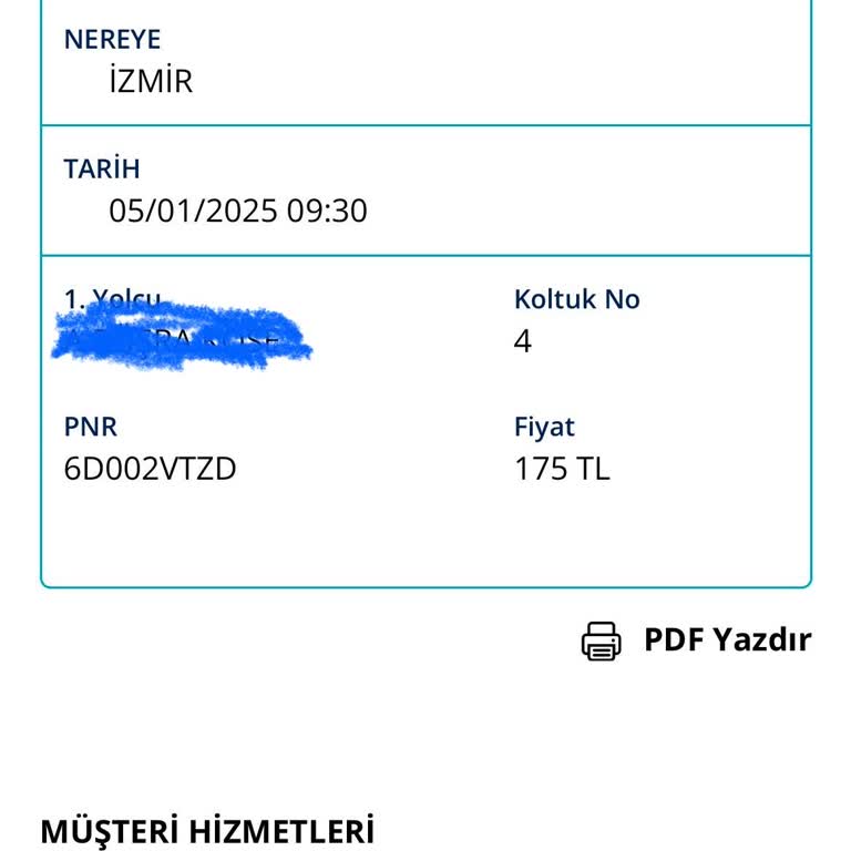 Yanlış Kişiye Gönderilen Bilet Bilgisi Ve Ulaşılamayan Firma