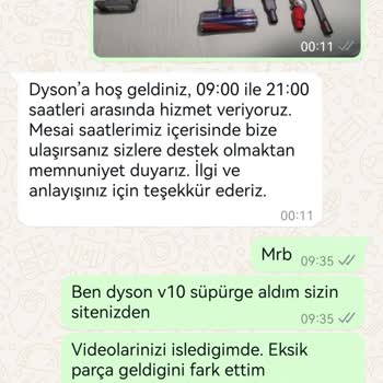 Dyson Ürün Paketi Eksikliği Ve Müşteri Hizmetleri Sorunu