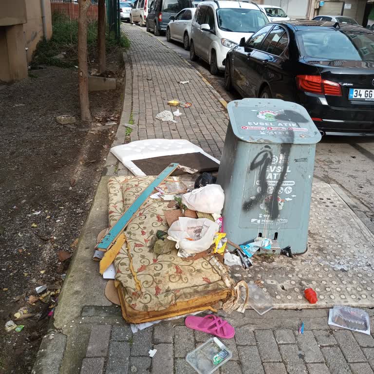 Pendik Belediyesi Yer Altı Çöp Konteynırının Yanlış Kullanımı Ve Çevre Kirliliği