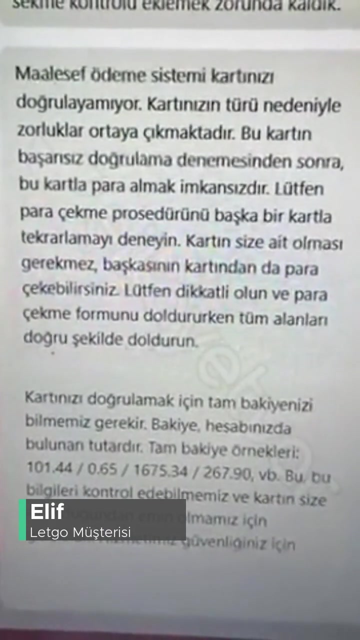 Letgo Kart Doğrulama Ödeme Hatası! videonun kapak resmi