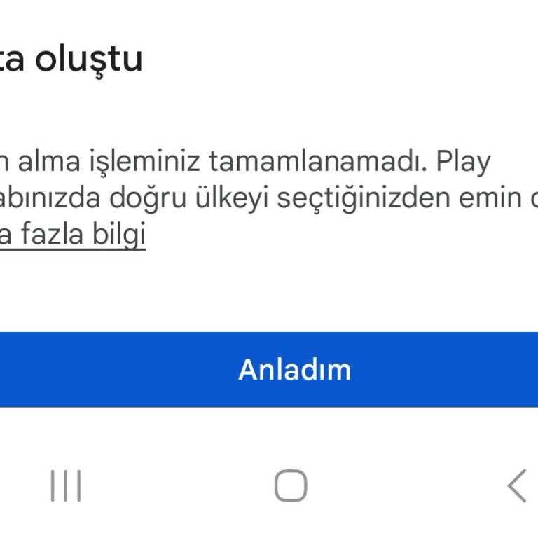 Google Play Ülke Ayarları Sorunu