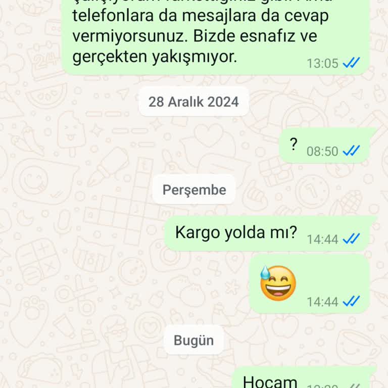 Eksik Ürün Ve İletişim Sorunu