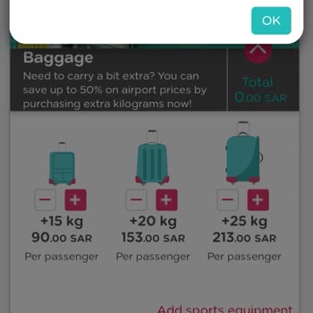 Ekstra Bagaj Alımında Karşılaşılan Hata