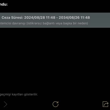 Haksız 10 Yıl Ban Cezası