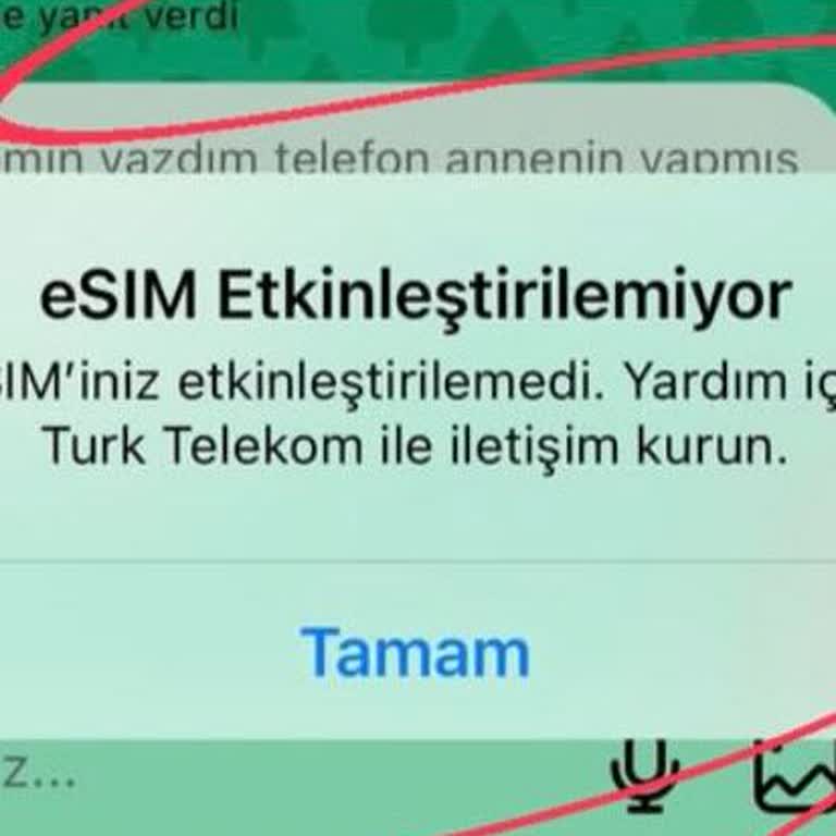 Türk Telekom'da Esim Sorunu Ve Yetersiz Hizmet