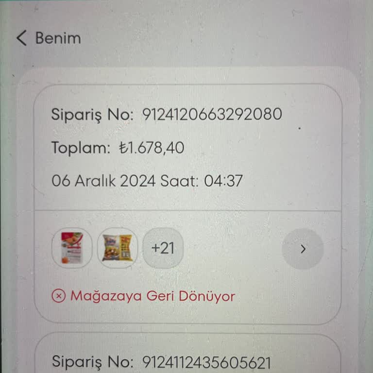 A101 Kapıda Uygulamasıyla Yaşanan Sipariş İadesi Sorunu