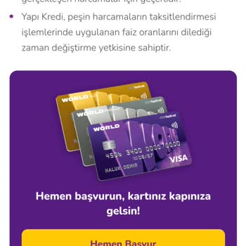 Yapı Kredi'den Taksitlendirme Mağduriyeti