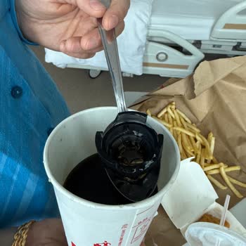 McDonald's Served Me a Drink with a Plastic Cap Inside