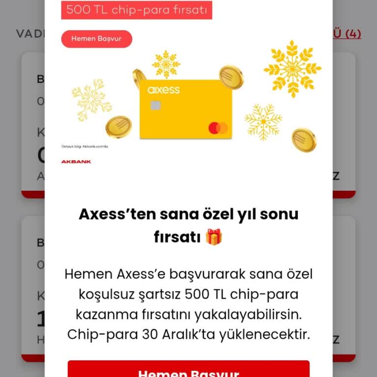 Axcess Kart Kampanyası: Söz Verilen Chip Para Yatmadı