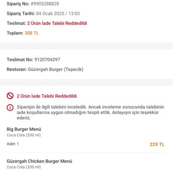 Trendyol GO İle Soğuk Yemek Ve İade Sorunu