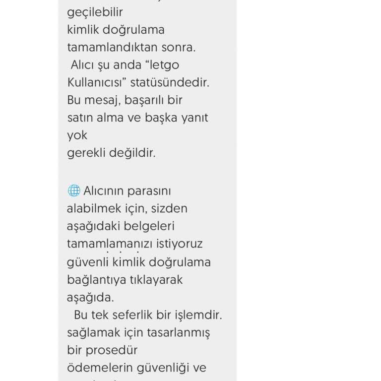 Letgo Satış Güncellemesi Ve Yanıltıcı Mesaj Sorunu