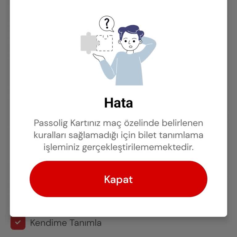 Passolig Galatasaray Maç Biletinde Sürekli Hata