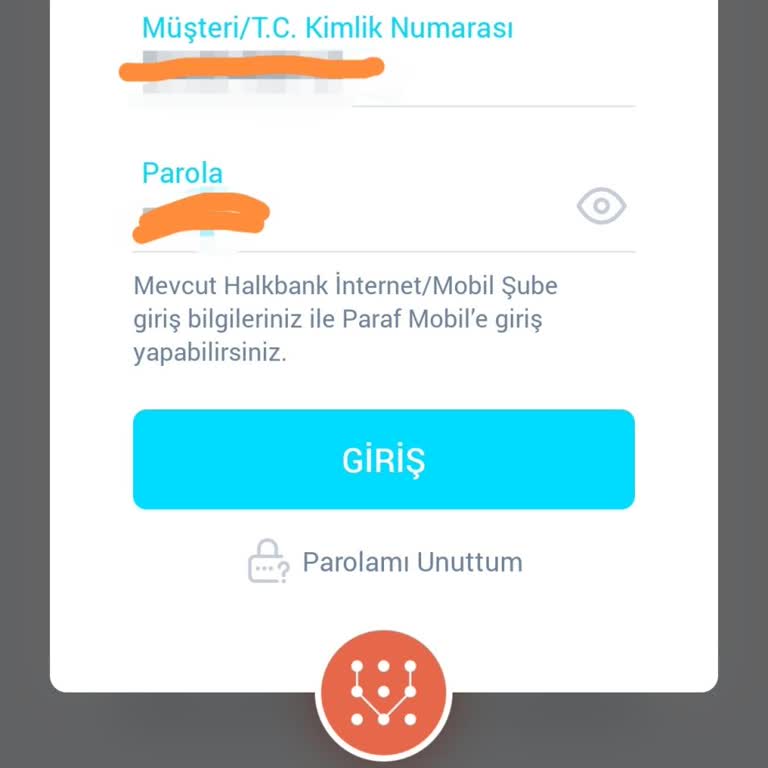 Halkbank Paraf Kart Uygulamasına Giriş Sorunu