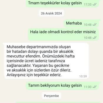 İade Sürecindeki Gecikme Ve Müşteri Memnuniyetsizliği