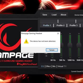 Rampage Kulaklık Driver Sorunu