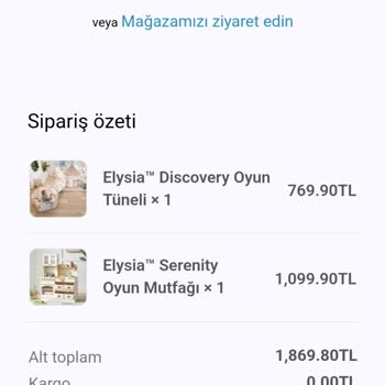 Elysia Kargoya Verilmeyen Ürünler Ve İletişim Sorunu!