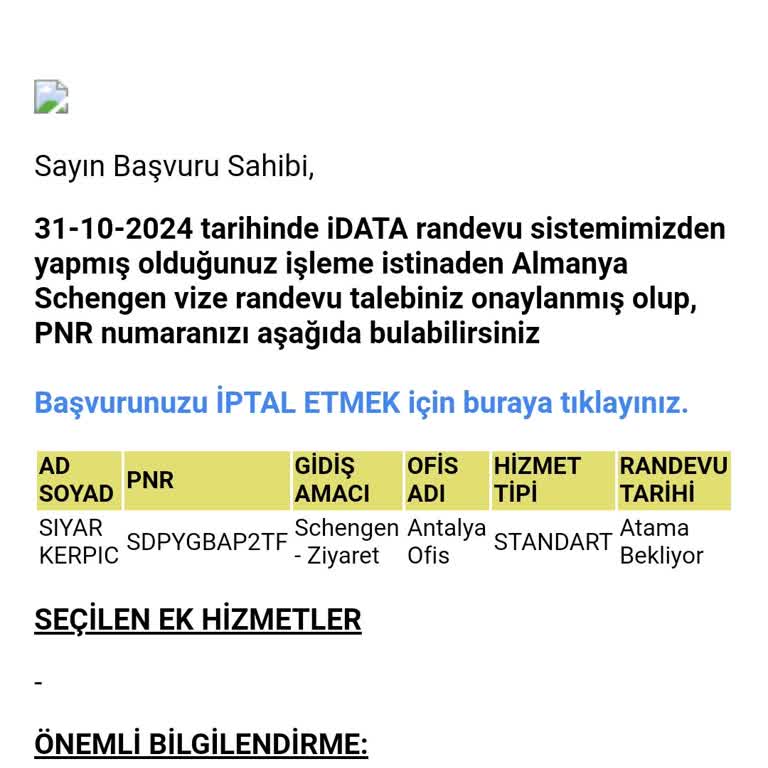 Vize Randevusu Onay Sürecinde Gecikme