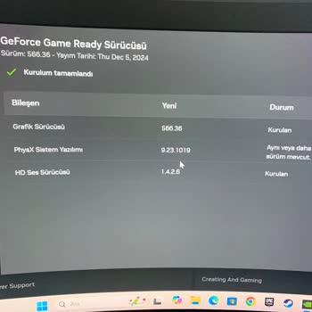 MSI Bilgisayarımın Ekran Kartı Güncelleme Sorunu