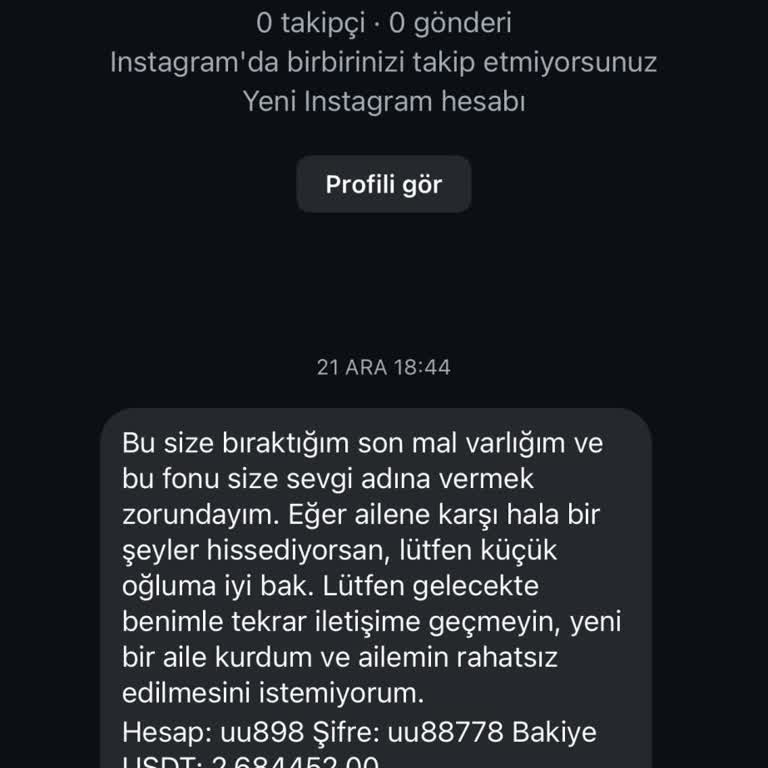Güvenliğimi Tehdit Eden Sahte Mesaj