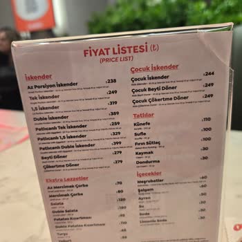 Çocuk Menüsü Fiyaskosu