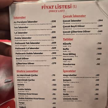 Çocuk Menüsü Fiyaskosu