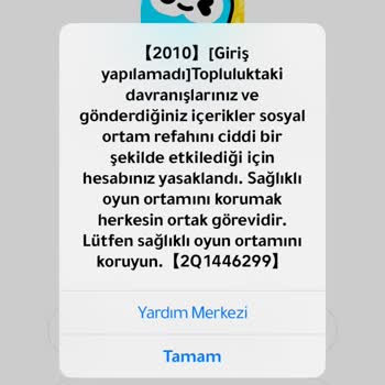 Haksız Hesap Yasaklaması