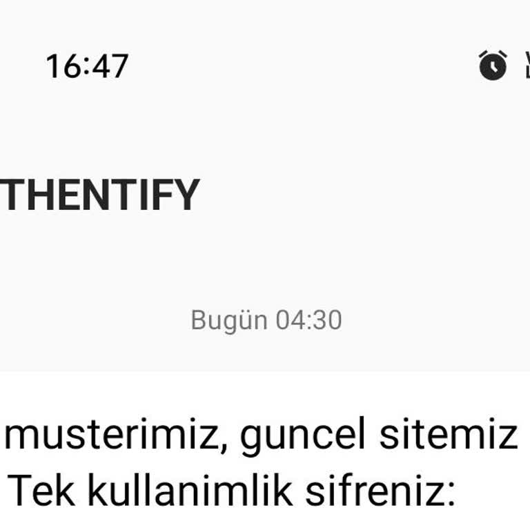 Yetkisiz Kayıt Denemesi Ve İstenmeyen Şifre Mesajları