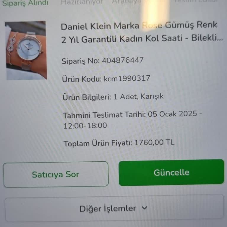 Özel Günde Teslim Edilmeyen Sipariş Hayal Kırıklığı Yarattı