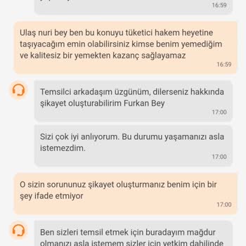 Eksik Ve Kalitesiz Sipariş İçin Tam İade Talebi