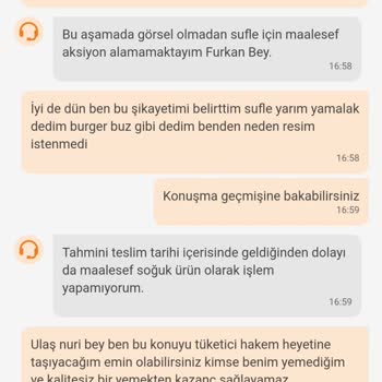 Eksik Ve Kalitesiz Sipariş İçin Tam İade Talebi