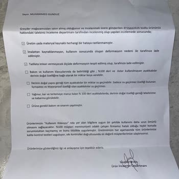 Değişim Sonrası Yine Deforme Olan Ayakkabı Ve İlgisizlik