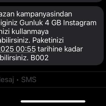 Hediye İnternet Paketi Mağduriyeti