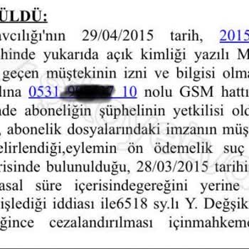 Türk Telekom'un Bilgim Dışında Açtığı Hat Sorunu