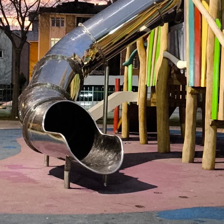 Tuzla Belediyesi Çocuk Parkındaki Güvenlik Sorunları Ve Demir Kaydırak Tehlikesi