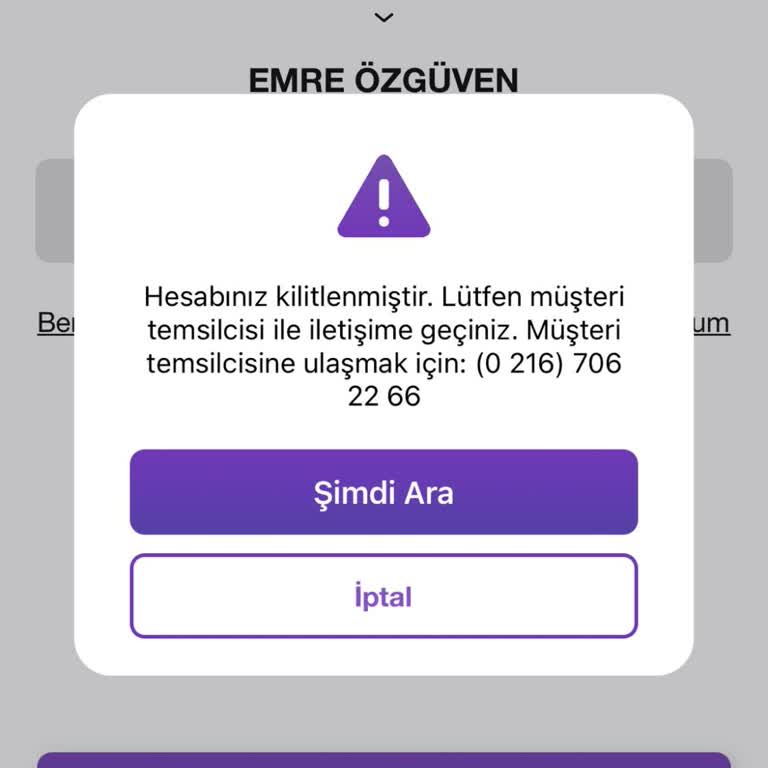 Hesap Kilidi Ve Ulaşılmaz Müşteri Hizmeti