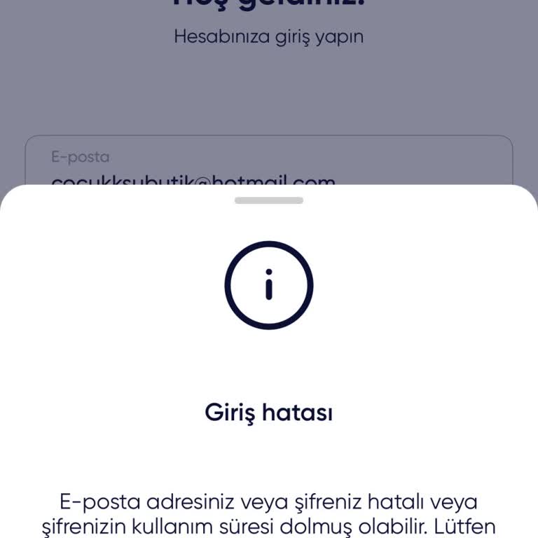 Üyelik Giriş Sorunu Ve Şifre Sıfırlama Problemi