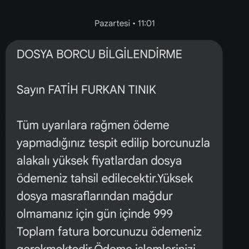 İptal Edilen Abonelikte Sürekli Borç Mesajları Ve İcra Tehdidi