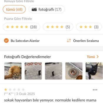 Hayvanlar İçin Aldığım Mama Yenmiyor