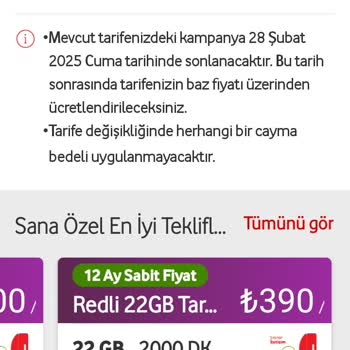 Vodafone'un Yüksek Fiyatlı Tarifeleri Ve Zorunlu Geçiş Sorunu