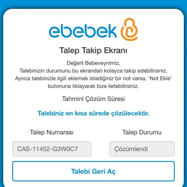 E-Bebek İade Süreci Mağduriyeti