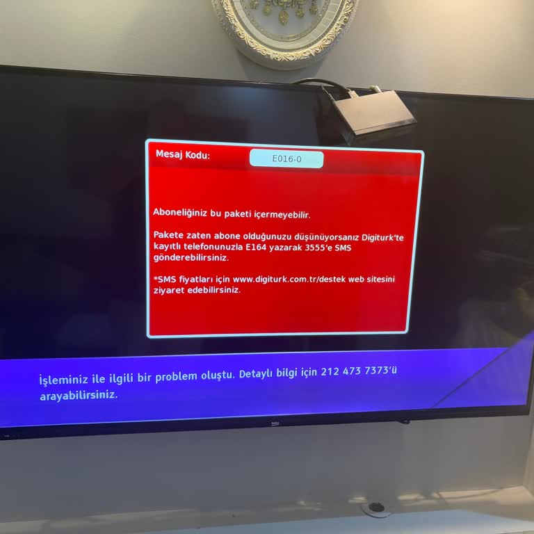 Digiturk Yayın Sorunu Ve Yetersiz Müşteri Hizmeti