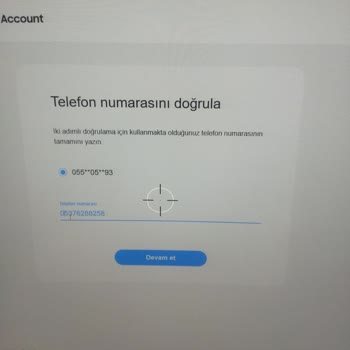Samsung Hesabına Giriş Sorunu