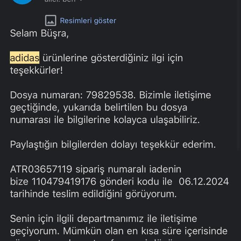Adidas İade Sürecinde Uzayan Bekleyiş