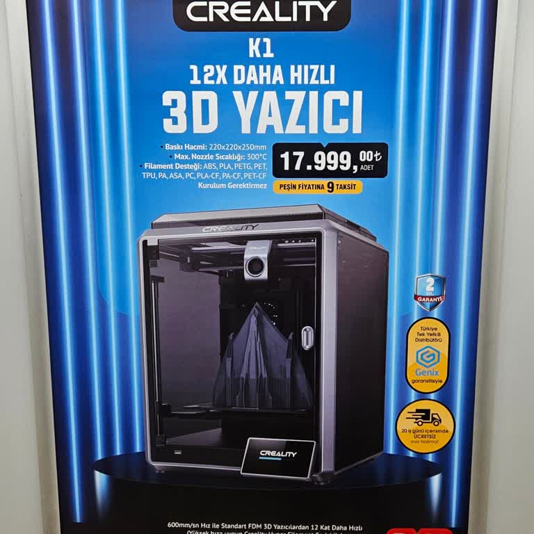 Creality K1 3D Yazıcı İle Beklentilerin Altında Kalan Deneyim